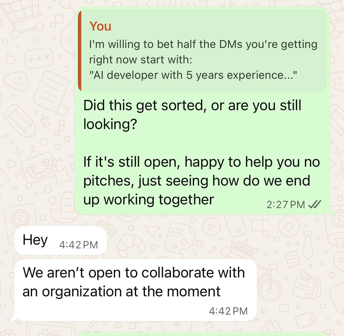 LeadHunterClub Client Review Screenshot