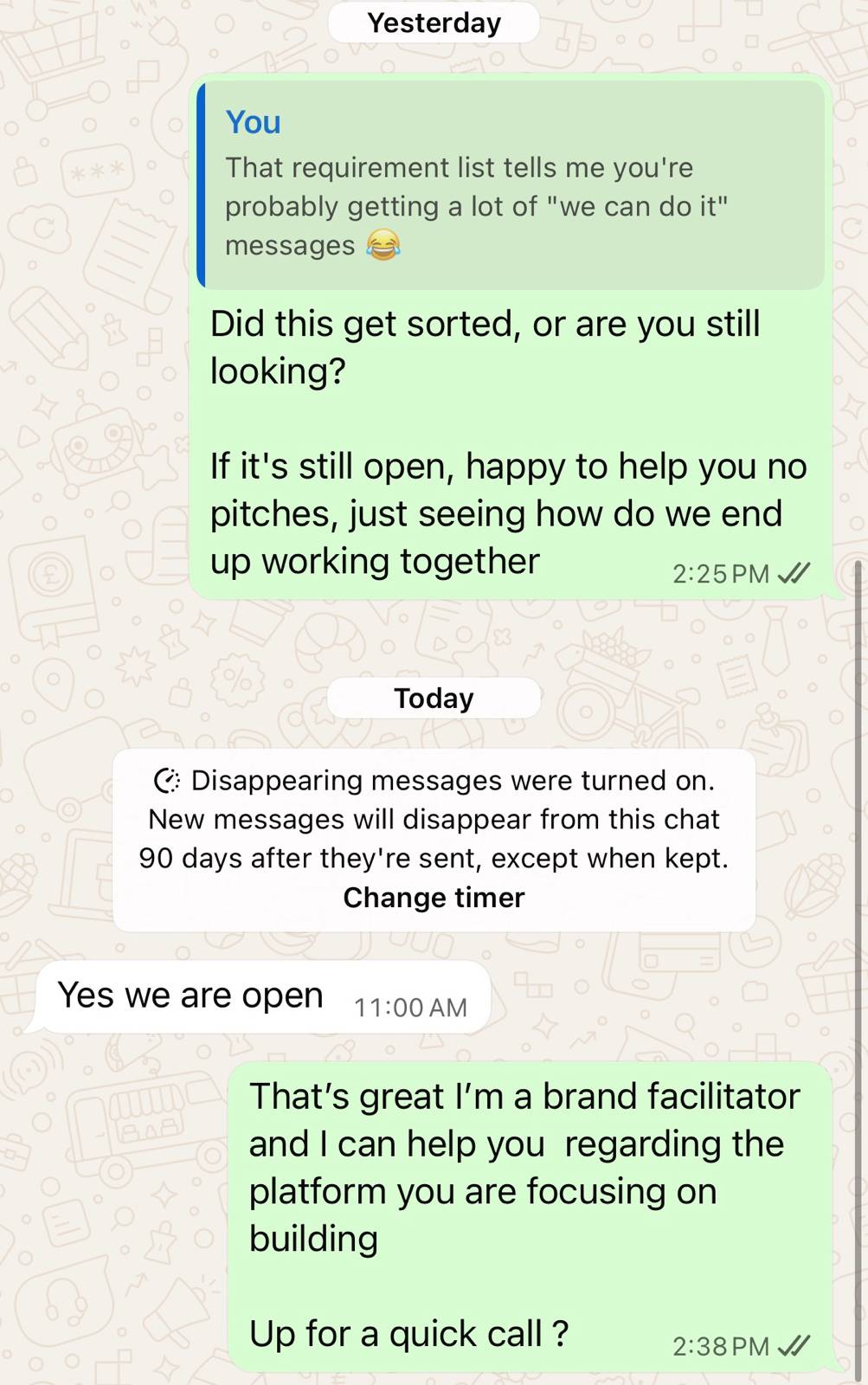LeadHunterClub Client Review Screenshot