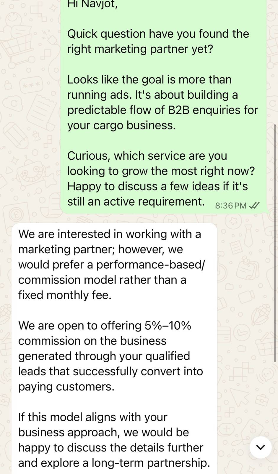 LeadHunterClub Client Review Screenshot