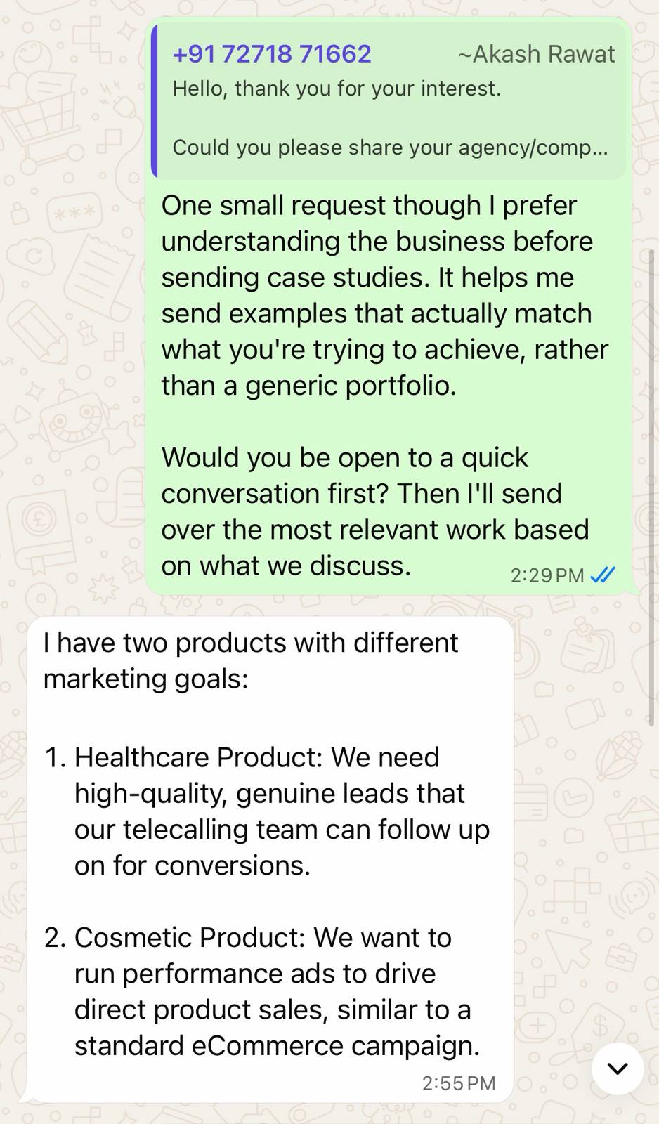 LeadHunterClub Client Review Screenshot