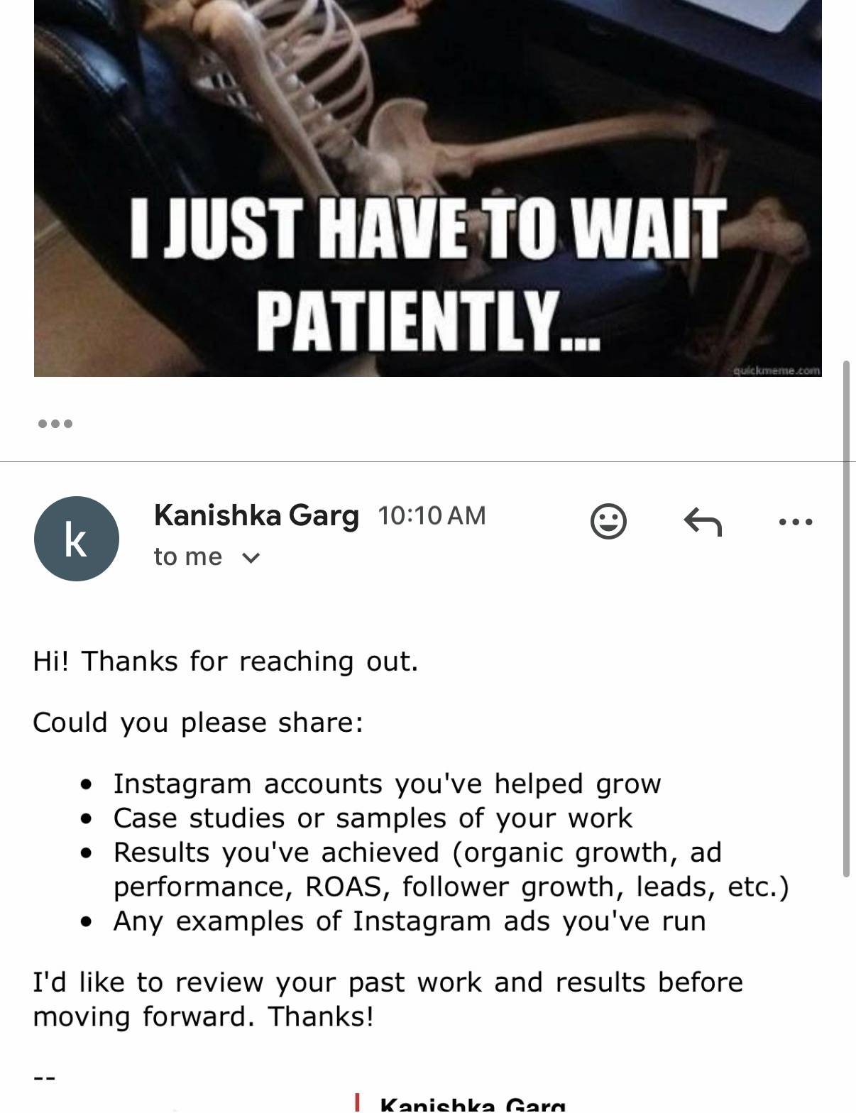 LeadHunterClub Client Review Screenshot