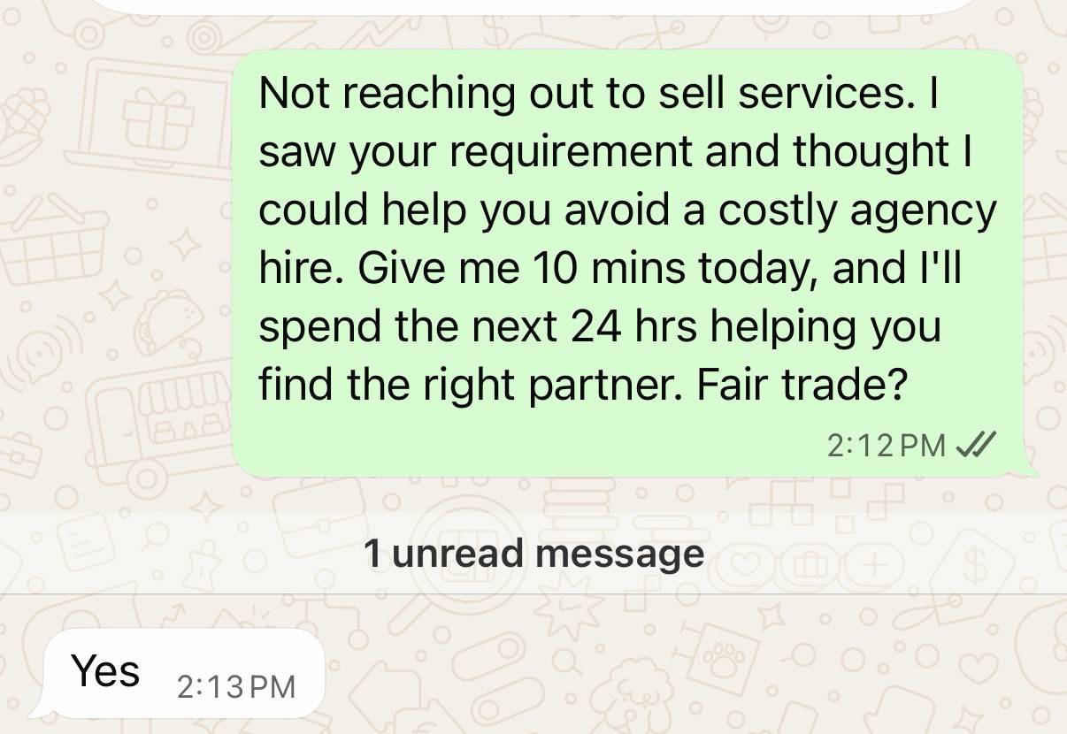 LeadHunterClub Client Review Screenshot