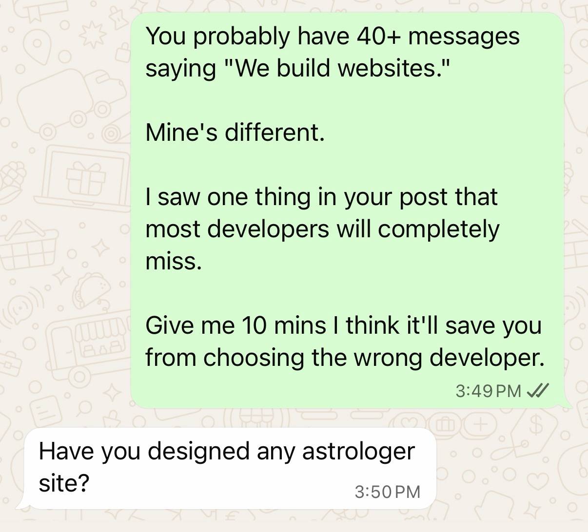 LeadHunterClub Client Review Screenshot