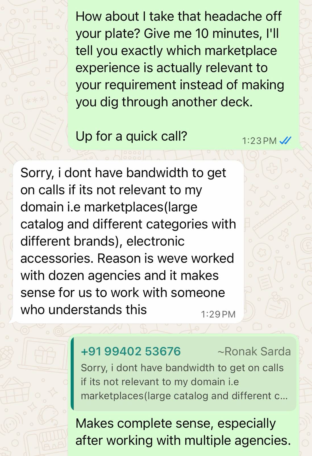 LeadHunterClub Client Review Screenshot