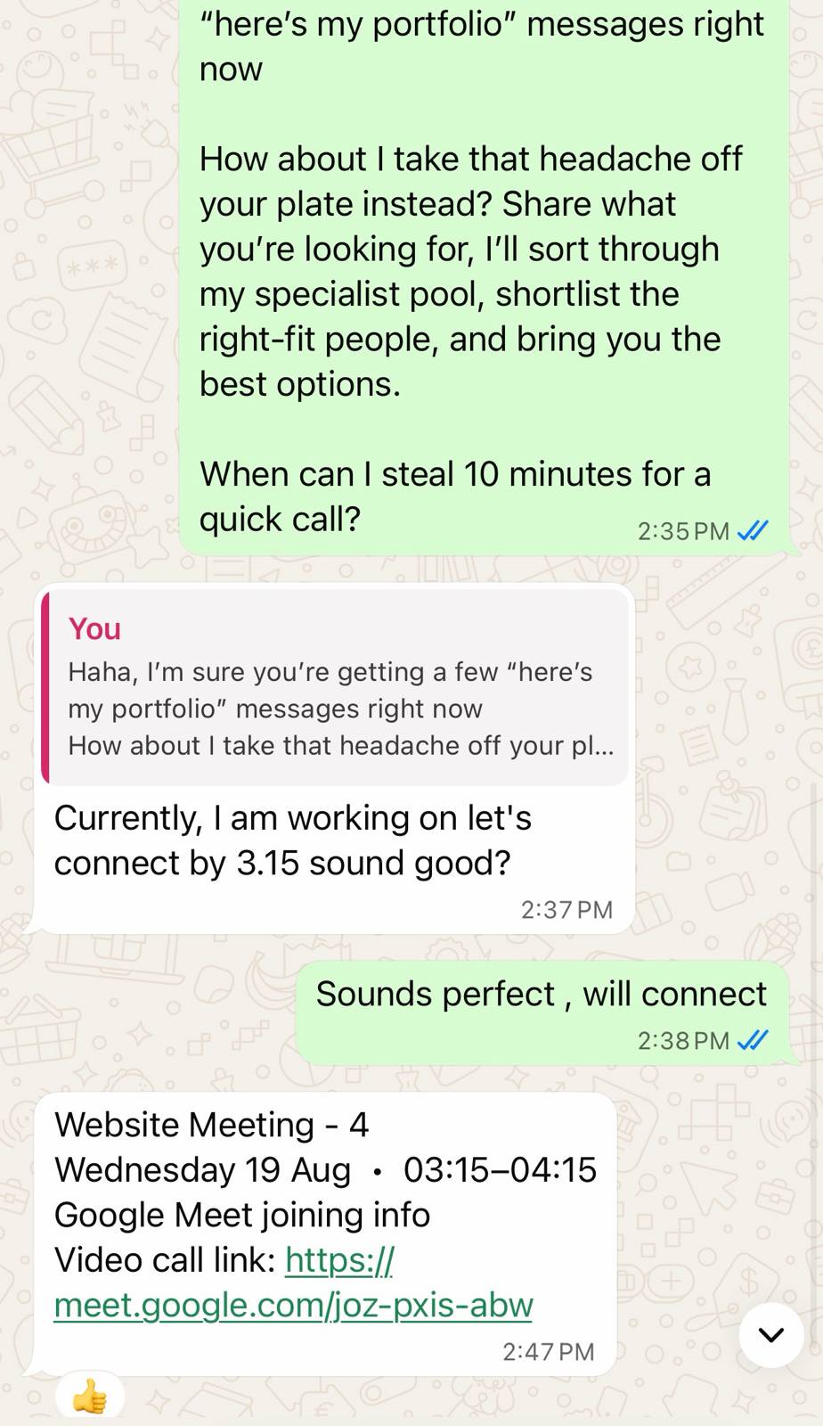 LeadHunterClub Client Review Screenshot